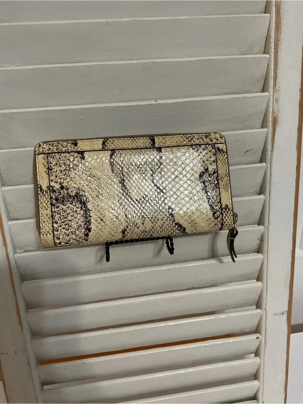 Gucci Cream Wallet Bamboo 1947 Python Zip Around - Picture 2 of 12
